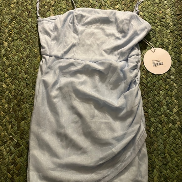 NEW shiny blue princess Polly dress - Picture 3 of 4